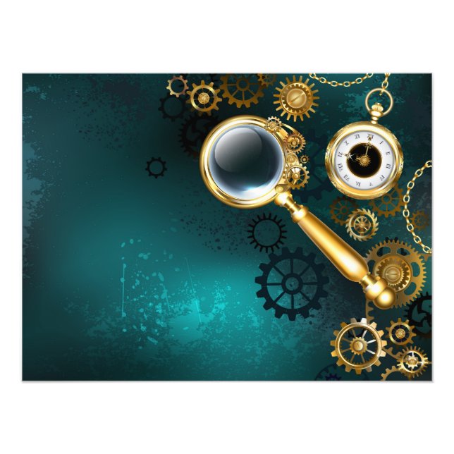 Impression Photo Loupe en style Steampunk (Devant)