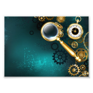 Impression Photo Loupe en style Steampunk