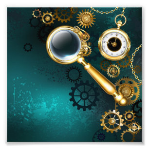 Impression Photo Loupe en style Steampunk