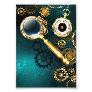 Impression Photo Loupe en style Steampunk