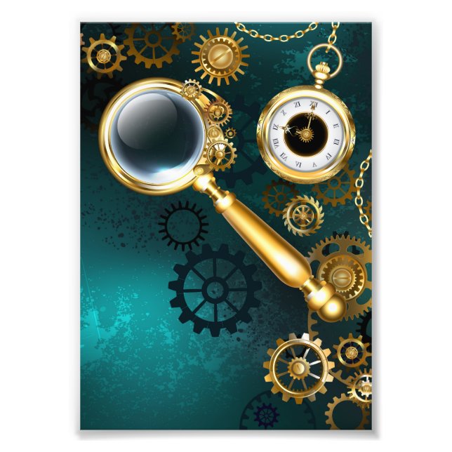 Impression Photo Loupe en style Steampunk (Devant)