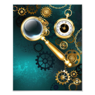 Impression Photo Loupe en style Steampunk