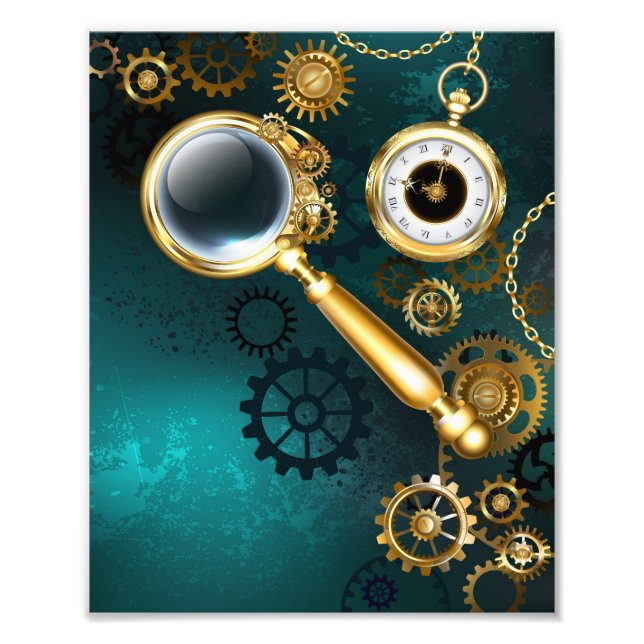 Impression Photo Loupe en style Steampunk (Devant)