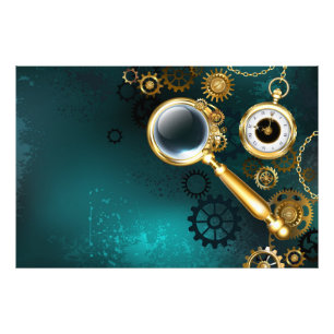 Impression Photo Loupe en style Steampunk