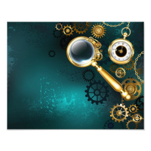 Impression Photo Loupe en style Steampunk