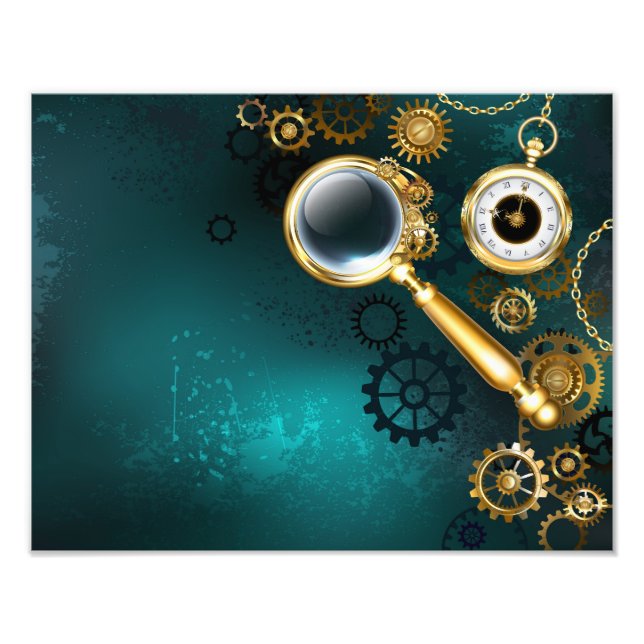 Impression Photo Loupe en style Steampunk (Devant)