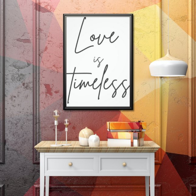 Impression Photo "Love is timeless - Affiche romantique pour intime (Créateur téléchargé)