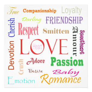 Impression Photo Love Synonyms par Shirley Taylor