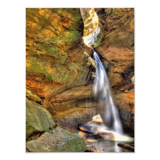 Impression Photo Lower Falls, Conkle's Hollow, Hocking Hills, Ohio (Devant)