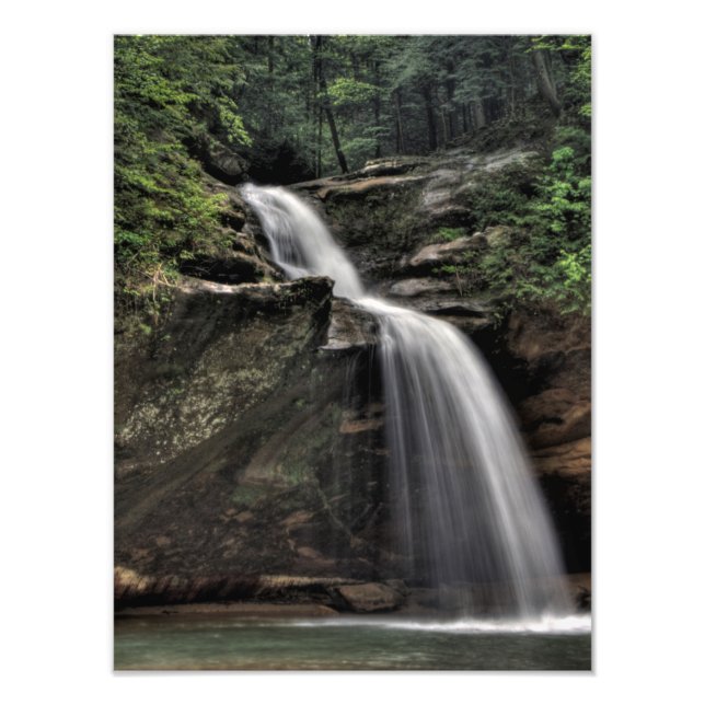 Impression Photo Lower Falls, Old Man's Cave, Hocking Hills, Ohio (Devant)