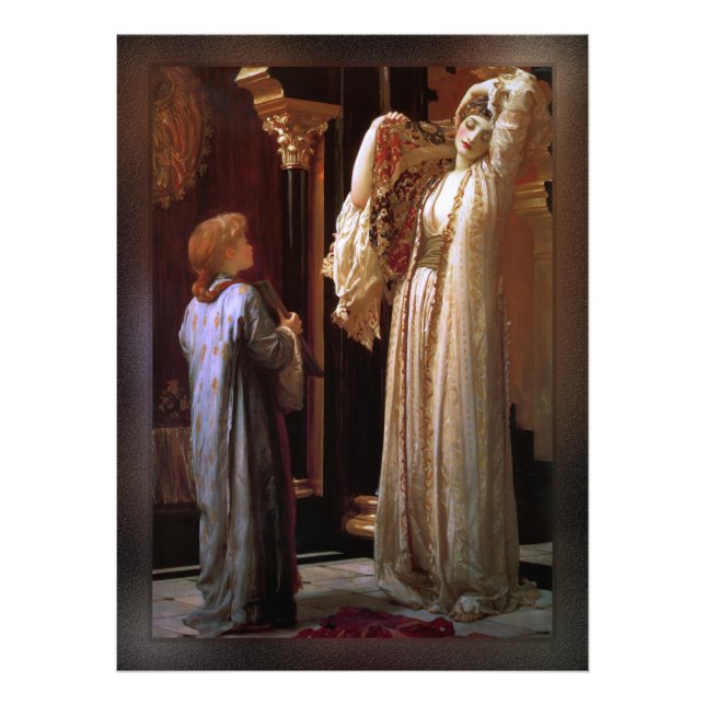 Impression Photo Lumière du Harem par Lord Frederic Leighton (Devant)