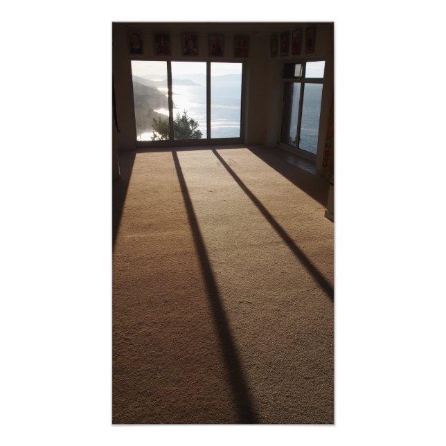 Impression Photo "Lumière du matin dans la salle de méditation" (Devant)