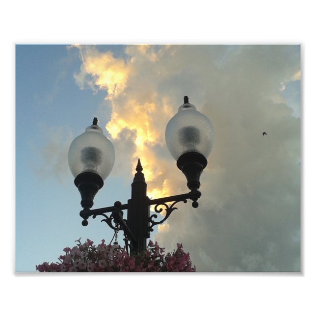 Impression Photo Lumière et nuages tempête de Washington Iowa (Devant)