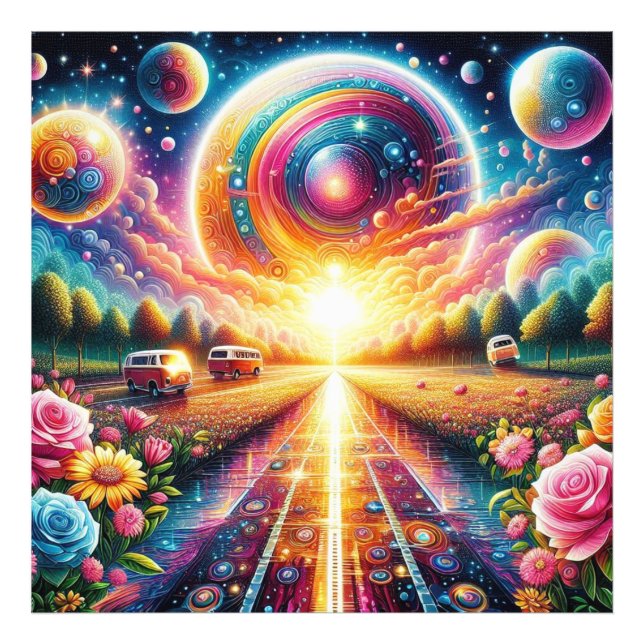 Impression Photo Luminosité rayonnante Grand kit de peinture diaman (Devant)