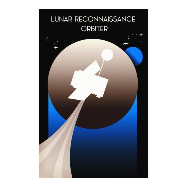 Impression Photo Lunar Reconnaissance Orbiter Art spatial (Devant)