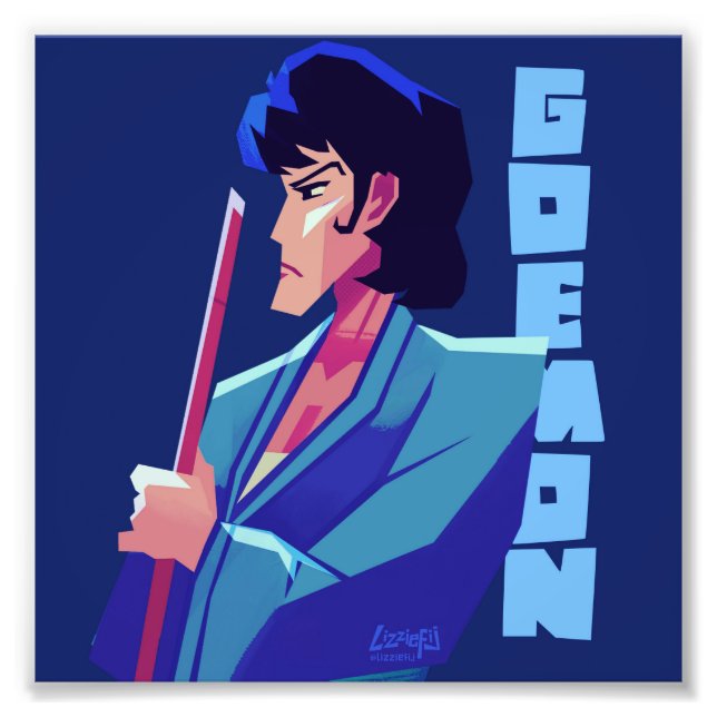 Impression Photo Lupin III le troisième Goemon petit art imprimé (Devant)