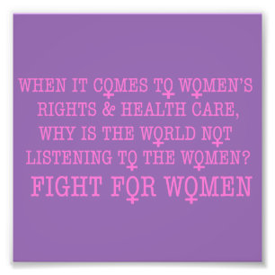 Impression Photo Lutter pour les femmes