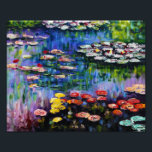 Impression Photo Lys d'eau violet Monet Imprimer<br><div class="desc">Monet Purple Water Lys imprimer. Peinture à l'huile sur toile de c. 1917. L'impressionniste Claude Monet demeure réputé et apprécié pour les peintures de nénuphars qu'il a réalisées à Giverny. Cette peinture spécifique de nénuphars présente un éventail de couleurs varié, dont des rouges enflammés, des bleus hantants et des violets...</div>