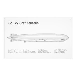 Impression Photo LZ 127 Graf Zeppelin - Plan directeur des navires 