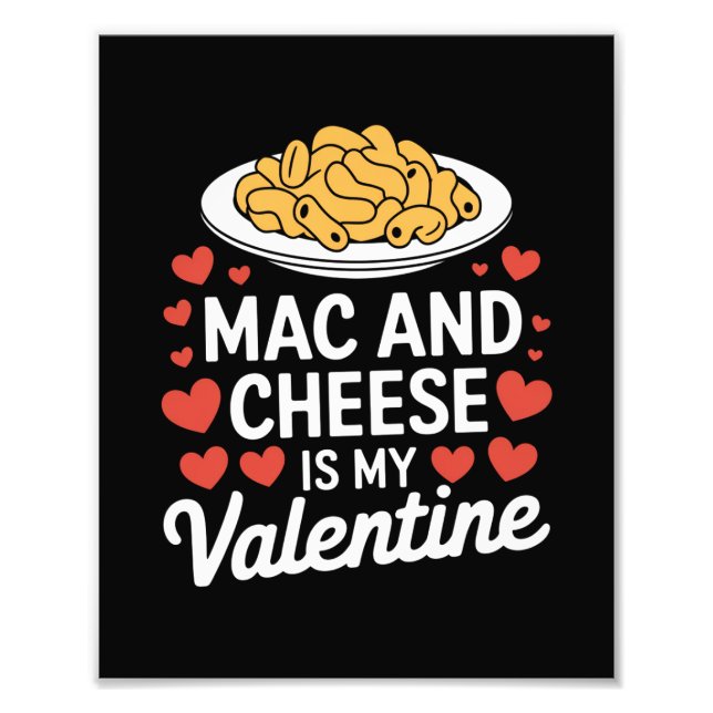 Impression Photo Mac Et Fromage Valentine Mac n Cheese Lover Cadeau (Devant)