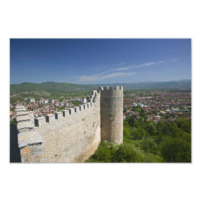 Impression Photo MACÉDOINE, Ohrid. Château de Car Samoil / (Devant)