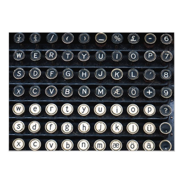 Impression Photo Machine à écrire antique (Devant)