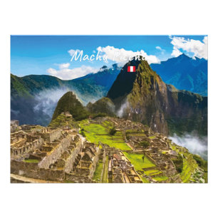 Impression Photo Machu Picchu, Pérou - Ruines de la citadelle inca