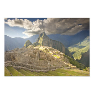 Impression Photo Machu Picchu, ruines anciennes, monde UNESCO 2