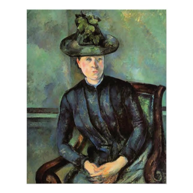 Impression Photo Madame Cézanne au chapeau vert, (Devant)