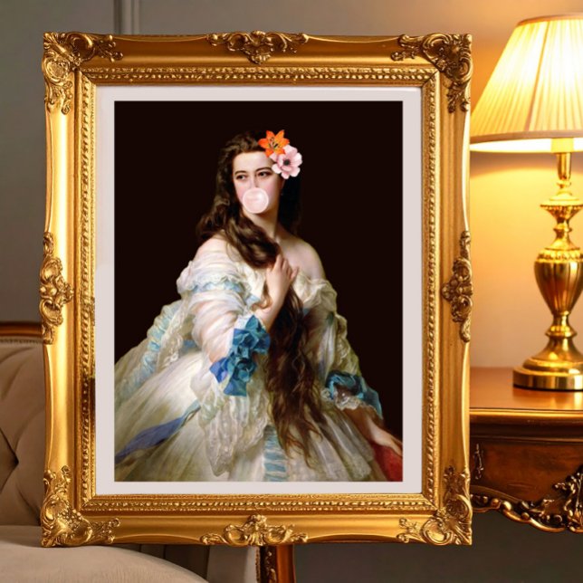 Impression Photo Madame Rimsky avec deux fleurs (Créateur téléchargé)