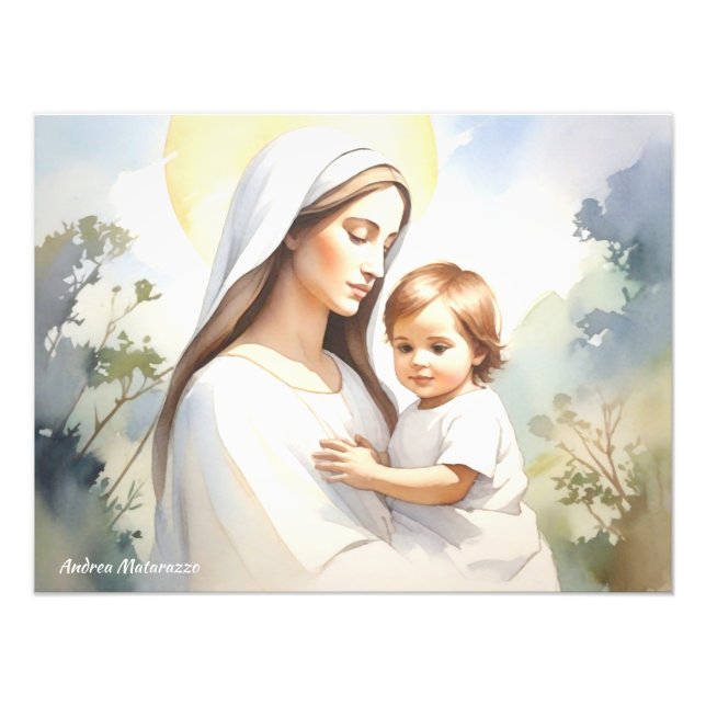 Impression Photo Madonna avec l'enfant Jésus (Devant)