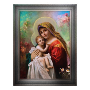 Impression Photo Madonna Mit Dem Jesusknaben par Hans Zatzka