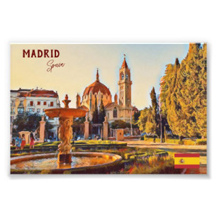Impression Photo Madrid Espagne Tourisme souvenir