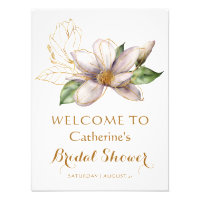 Magnolia Floral Mariage Fleur Pourpre Aquarelle