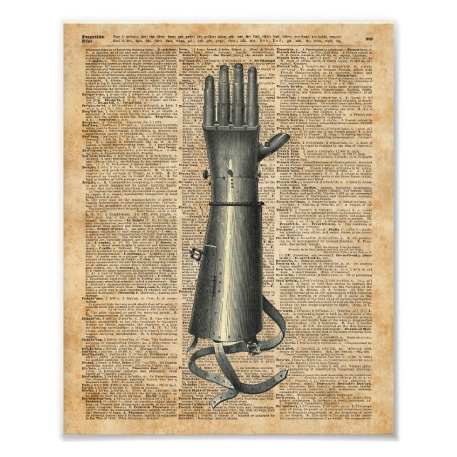 Impression Photo Main Robo, Dictionnaire Artifical Arm Art (Devant)