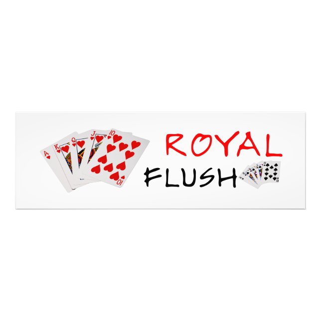 Impression Photo Mains de poker - Royal Flush (Devant)