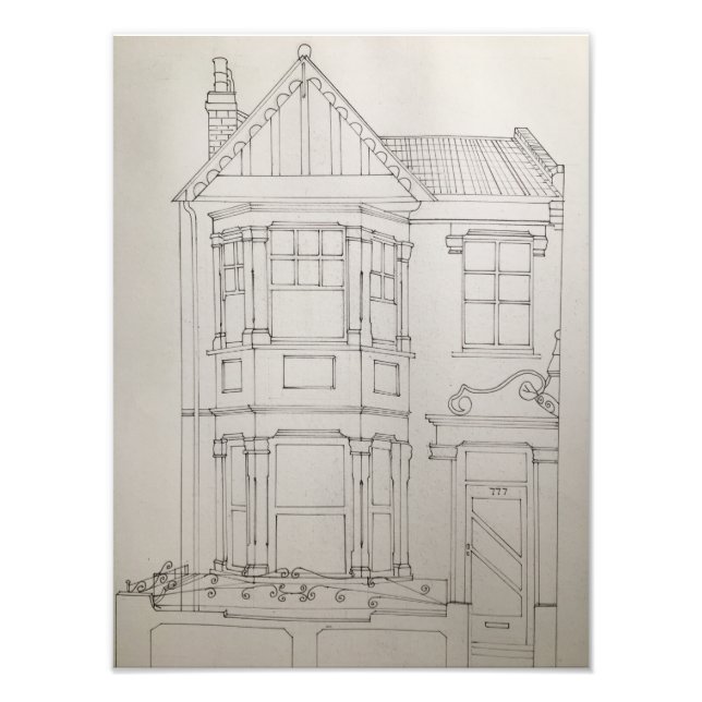 Impression Photo Maison Architecturale (Devant)