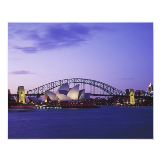Impression Photo Maison d'opéra de Sydney et Harbour, Nouvelle-Gall (Devant)