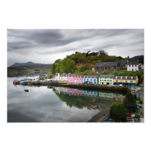 Impression Photo Maisons colorées dans Portree, Skye