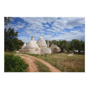 Impression Photo Maisons trulli en Pouille/Apulie