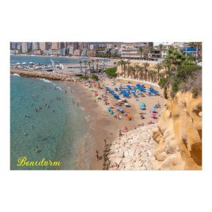 Impression Photo Mal Pas Beach, Benidorm, Costa Blanca, Espagne