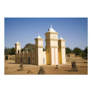 Impression Photo Mali, Bamako. Mosquée, route Bamako-Djenne