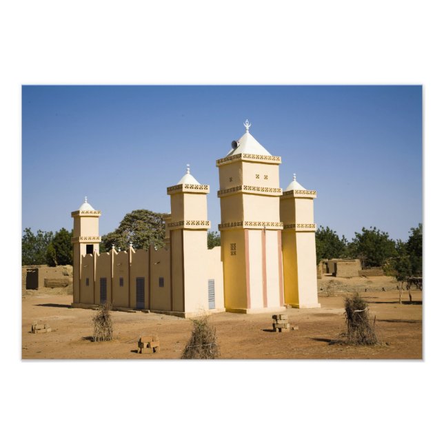Impression Photo Mali, Bamako. Mosquée, route Bamako-Djenne (Devant)