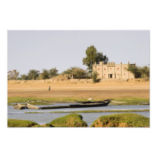 Impression Photo Mali, Djenne. Rivière Bani près de Djenne