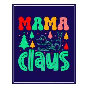 Impression Photo Mama Claus Christmas Design-60097