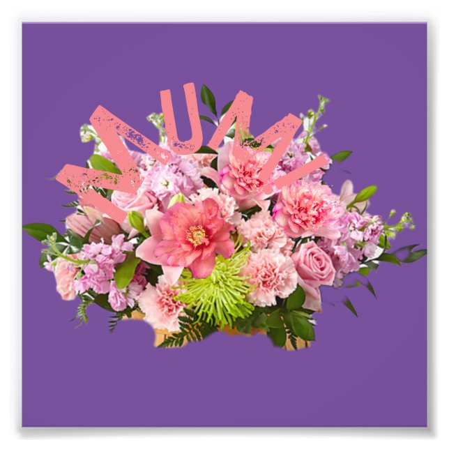 Impression Photo Maman ! Fleurs (Devant)