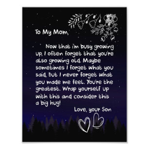 Impression Photo Maman Lovers À Ma Mère Je T'Aime Beaucoup