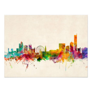 Impression Photo Manchester England Skyline Cityscape