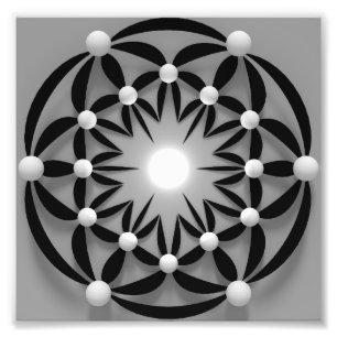 Impression Photo Mandala-abstract-3d