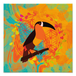 Impression Photo Mandala bird